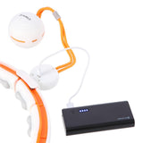 Hula Hoop Reifen mit LCD-Zähler, Magneten und Gewicht Weiß/Orange | HMS HHM21