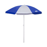 NILS CAMP Strandschirm blau-weiß UV Schutz SPF40 für Strand Camping Garten