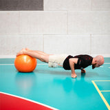 Gymnastikball 55 cm Orange Anti-Burst mit Luftpumpe für Pilates | HMS YB02N