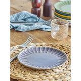 Bloomingville Latina Teller, Violett, 20 cm, Steingut, dänisches Design