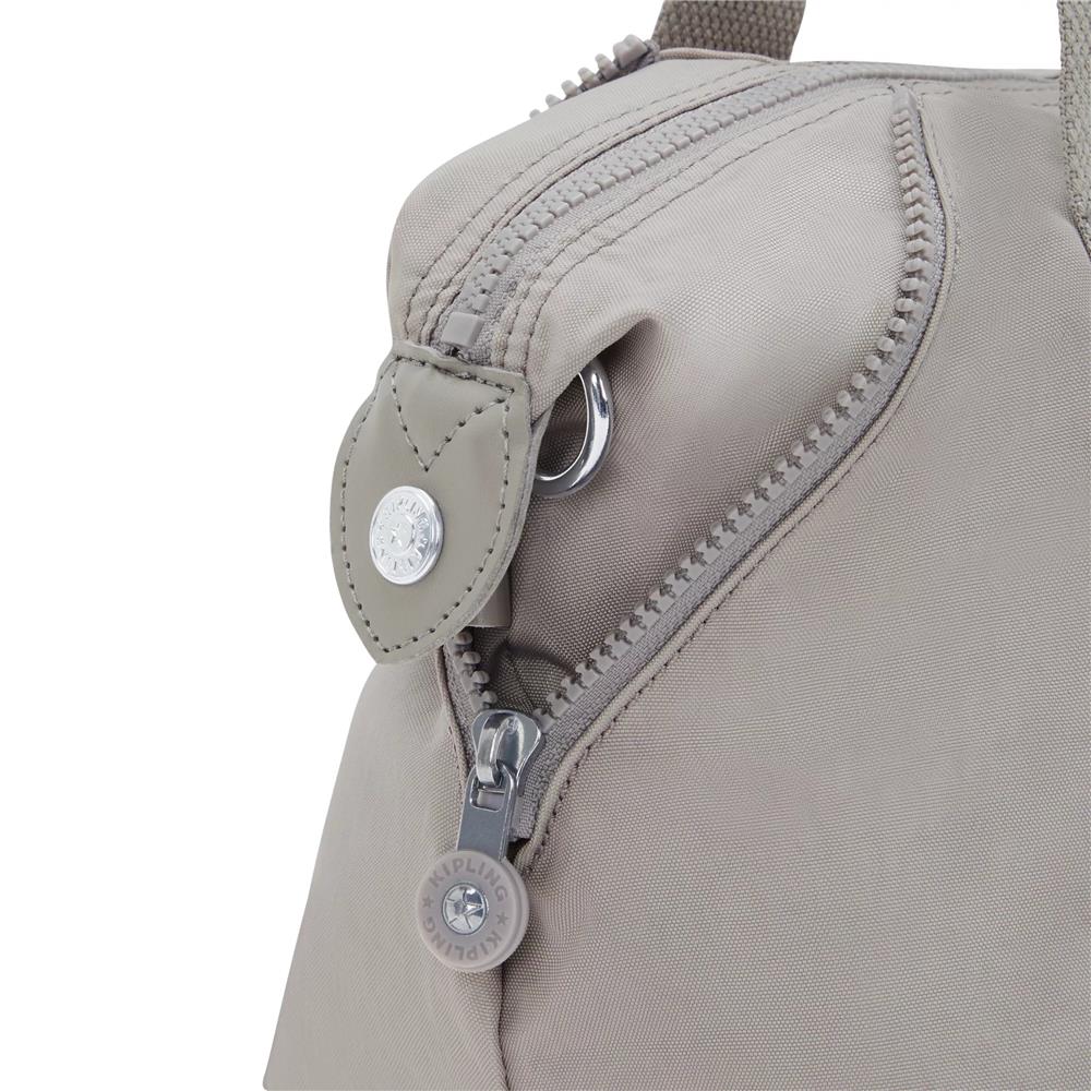 Kipling ART MINI, Mini Tote Bag, Grey Gris (grau), Handtasche mit Schultergurt
