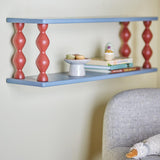 Bloomingville MINI Bibiola Regal Blau Holz 80cm Wandregal Kinderzimmer