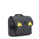 Kipling INIKO, mittelgroße Schultasche, Marine Navy (blau), Schulrucksack mit gepolsterten Trägern