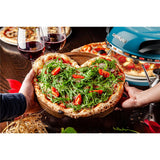 G3Ferrari elektrischer Pizzaofen Delizia 1200 W für Pizza Ø 31cm blau Pizzamaker mit feuerfestem Naturstein