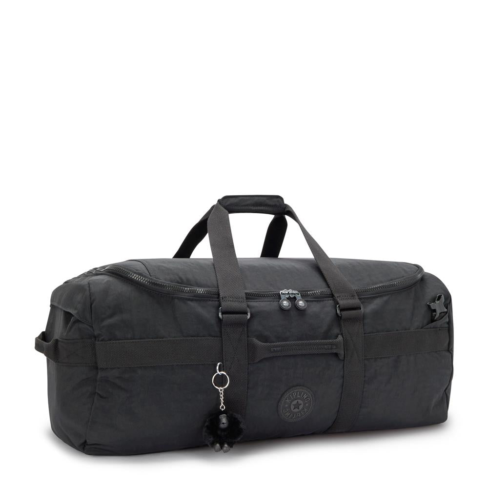 Kipling JONIS M, Mittelgroßer umwandelbarer Rucksack, Black Noir (schwarz), 62L, Sporttasche