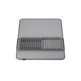 Umbra Udry Geschirr Abtropfgestell und Mikrofaser Abtropfmatte, Faltbar, Platzsparend, 61 x 45 cm, in Anthrazit