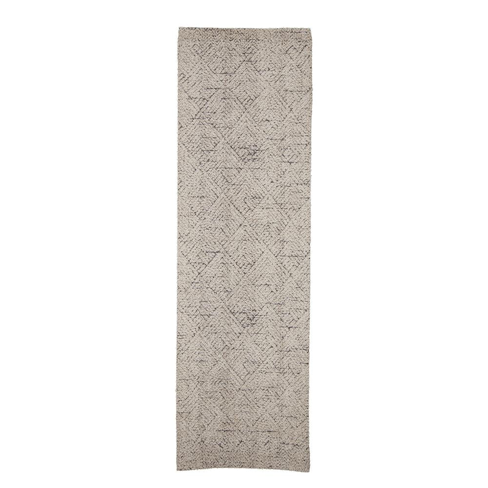Bloomingville Saxo Teppich, Natur, Baumwolle L245 x B75 cm