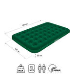 NILS CAMP Campingmatratze Doppelbett grün 191x137x22 cm für Camping Reise Gästebett