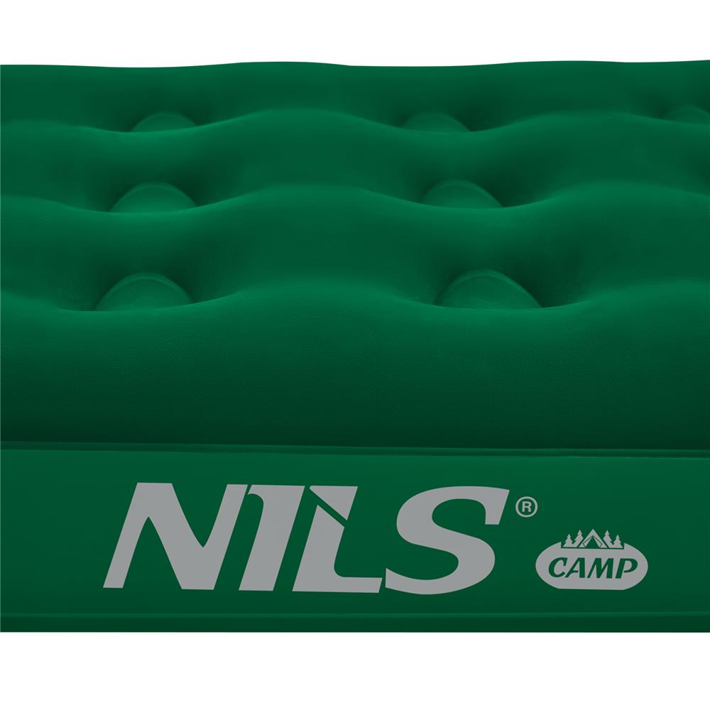NILS CAMP Campingmatratze Einzelbett grün 191x73x22 cm für Camping Reise Gästebett