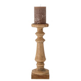 Bloomingville Noore Sockel natur H46 cm aus Mangoholz – handgeschnitzter Holzsockel für Wohnzimmer