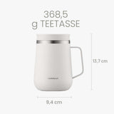LocknLock Metro Teetasse Mint 400ml, Edelstahl, Warmhaltefunktion, Auslaufsicher, Rutschfest