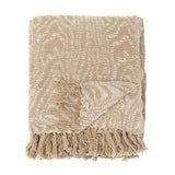 Bloomingville Okapi Decke Braun Baumwolle 160x130 cm Wohndecke