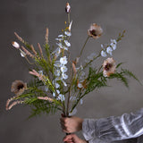 Bloomingville Poppy Kunstblume Natur Mohn 104cm Dekostiel
