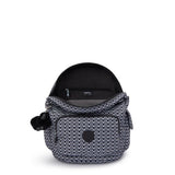 Kipling CITY PACK S, Kleiner Rucksack, Signature Print (schwarz), 9L, Kompakt & Stylisch