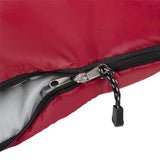 NILS CAMP Schlafsack Größe L Dunkelrot-Grau - Mumienschlafsack für Outdoor, Trekking & Camping