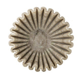 Bloomingville Harmonia Schale D17,5 cm natur - Marmorschale mit Rillenmuster für Tischdeko & Wohnen