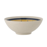Bloomingville Heikki Schale – handbemalte Steingutschale in Braun, Ø 19 cm, 700 ml