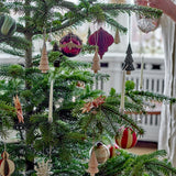 Bloomingville Suman Weihnachtskugeln Rot Glas 2er Set Christbaumschmuck