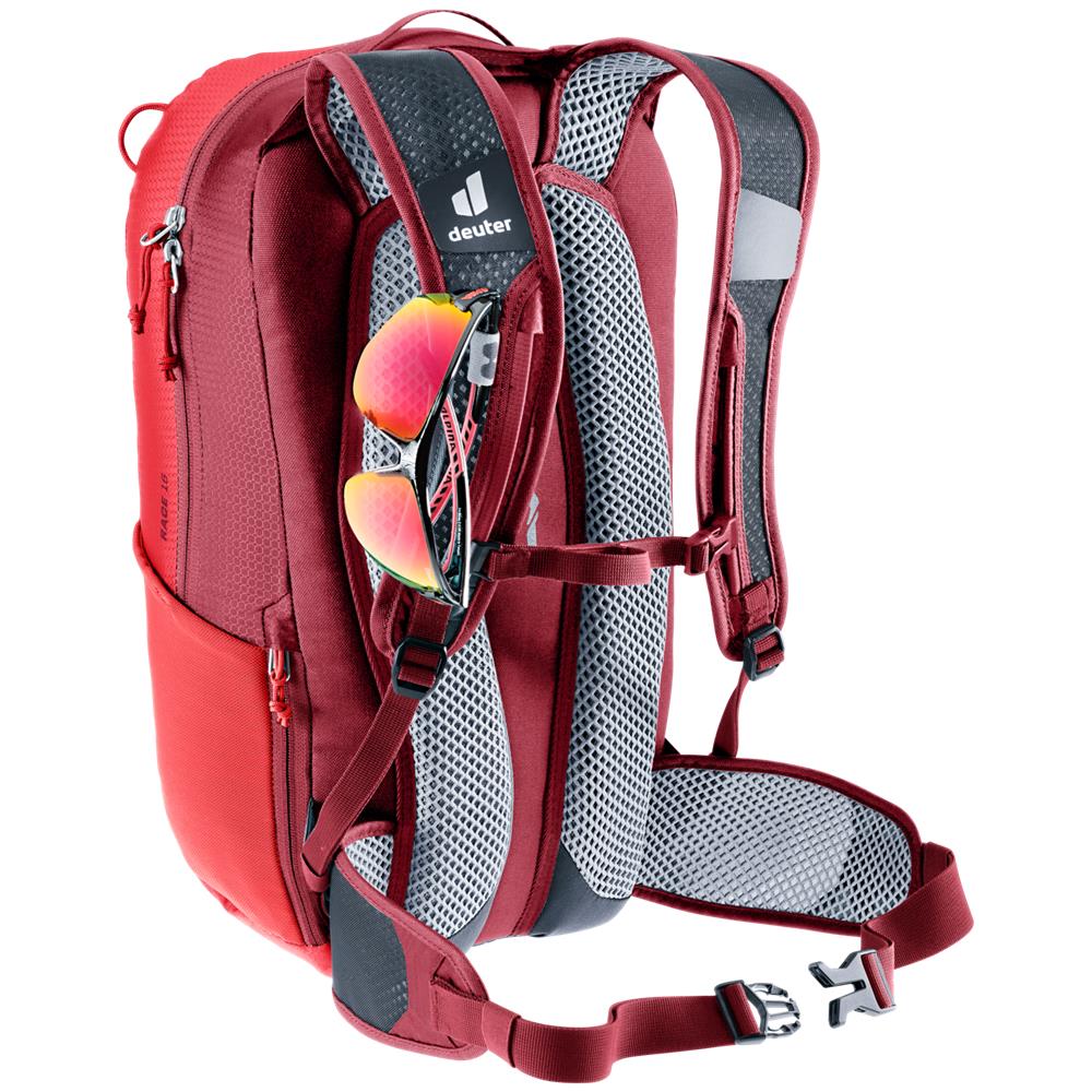 deuter Race 16, Fahrradrucksack, cherry-masala (rot), 16L