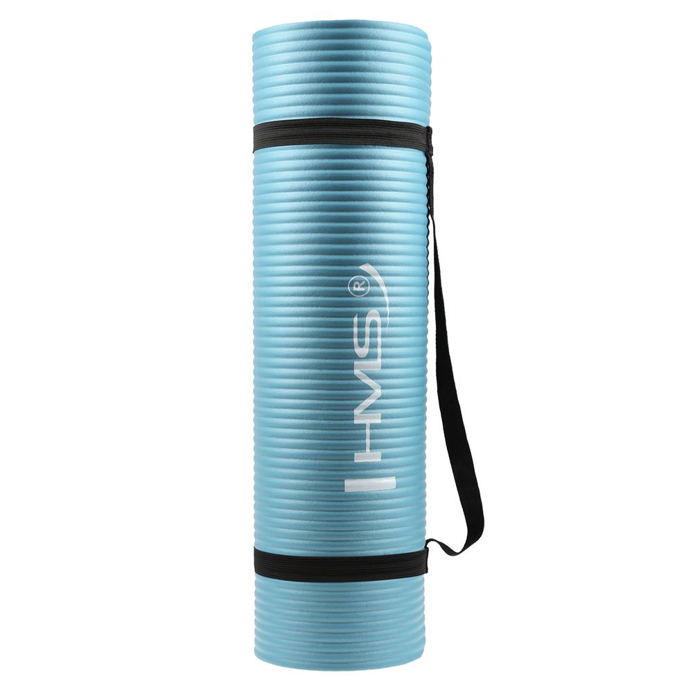 Yogamatte 183 x 61 x 1,2 cm Fitnessmatte Blau Gymnastikmatte rutschfest | HMS YM07