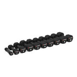 Kurzhantel Set 2x 5 kg TPU Schwarz gerändelt | HMS HPT