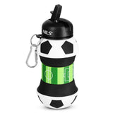 NILS faltbare Trinkflasche 550 ml Silikon Football für Camping Outdoor Reisen