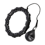 Hula Hoop Reifen Plus Size mit Gewicht und Massagefunktion Schwarz | HMS HHW11