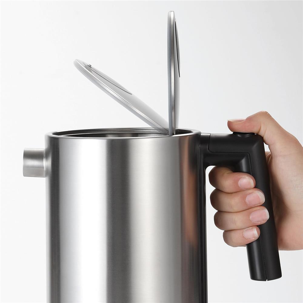 GRAEF 1,5L Edelstahlwasserkocher WK 600 Einwandiger Edelstahl Wasserkocher
