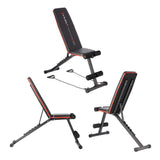 Klappbare Trainingsbank bis 200 kg mit Expandern | HMS LS1203
