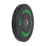Hantelscheibe 10 kg Gummiert 50 mm Bumper Plate | HMS HTBR10