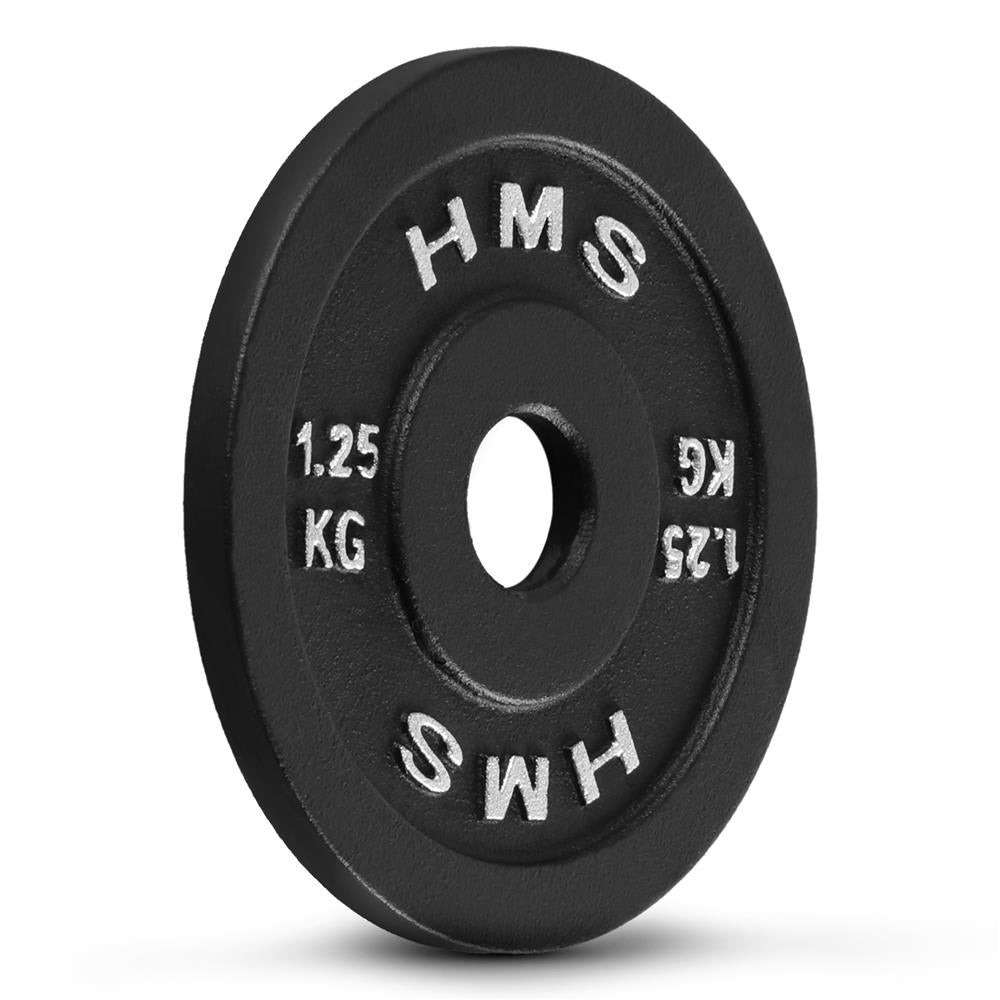Hantelscheibe 1,25 kg Gusseisen 30 mm Gewichtsscheibe | HMS TCN01