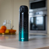 NILS Thermobecher 500 ml Edelstahl meerblau auslaufsicher für Camping Reisen Alltag