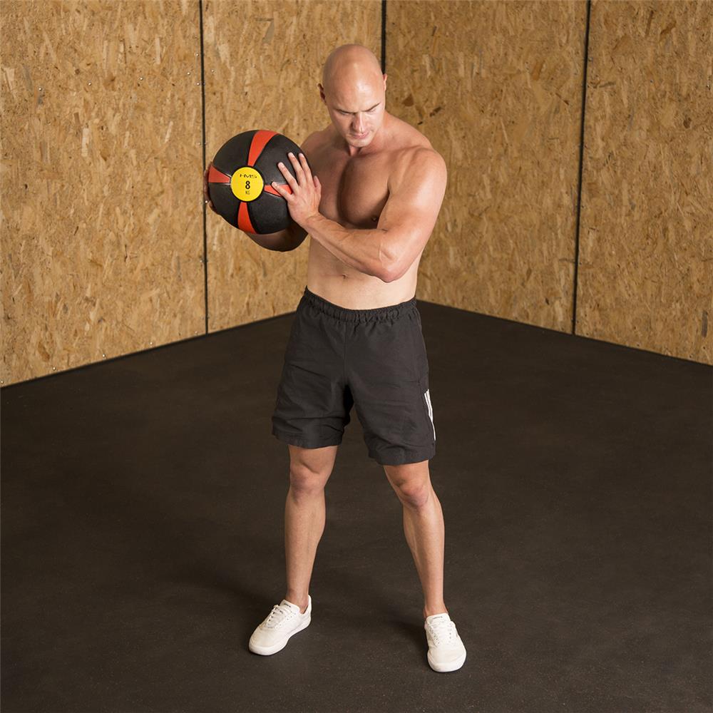 Medizinball 10 kg Trainingsball für Kraft Koordination Fitness | HMS NK10