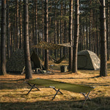 NILS CAMP Campingbett klappbar 200 cm grün Feldbett für Camping Outdoor stabil