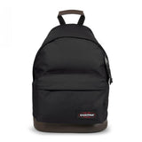 Eastpak WYOMING, Rucksack, Black (schwarz), 24L, mit Leder-Unterseite