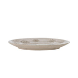 Bloomingville Snowie Teller Natur Steingut 4er Set Weihnachtsteller 15,5 cm