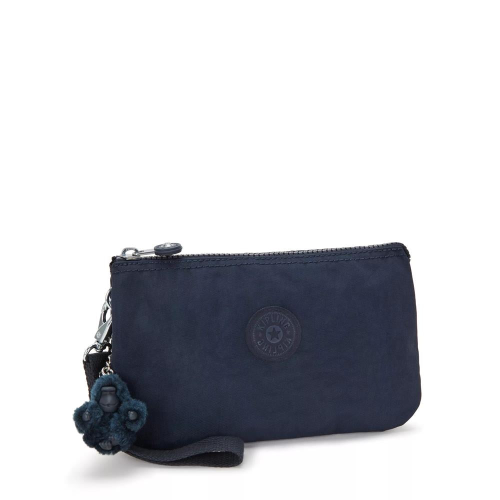 Kipling CREATIVITY XL, Clutch, Blue Bleu 2 (blau), große Kosmetiktasche mit Trageschlaufe