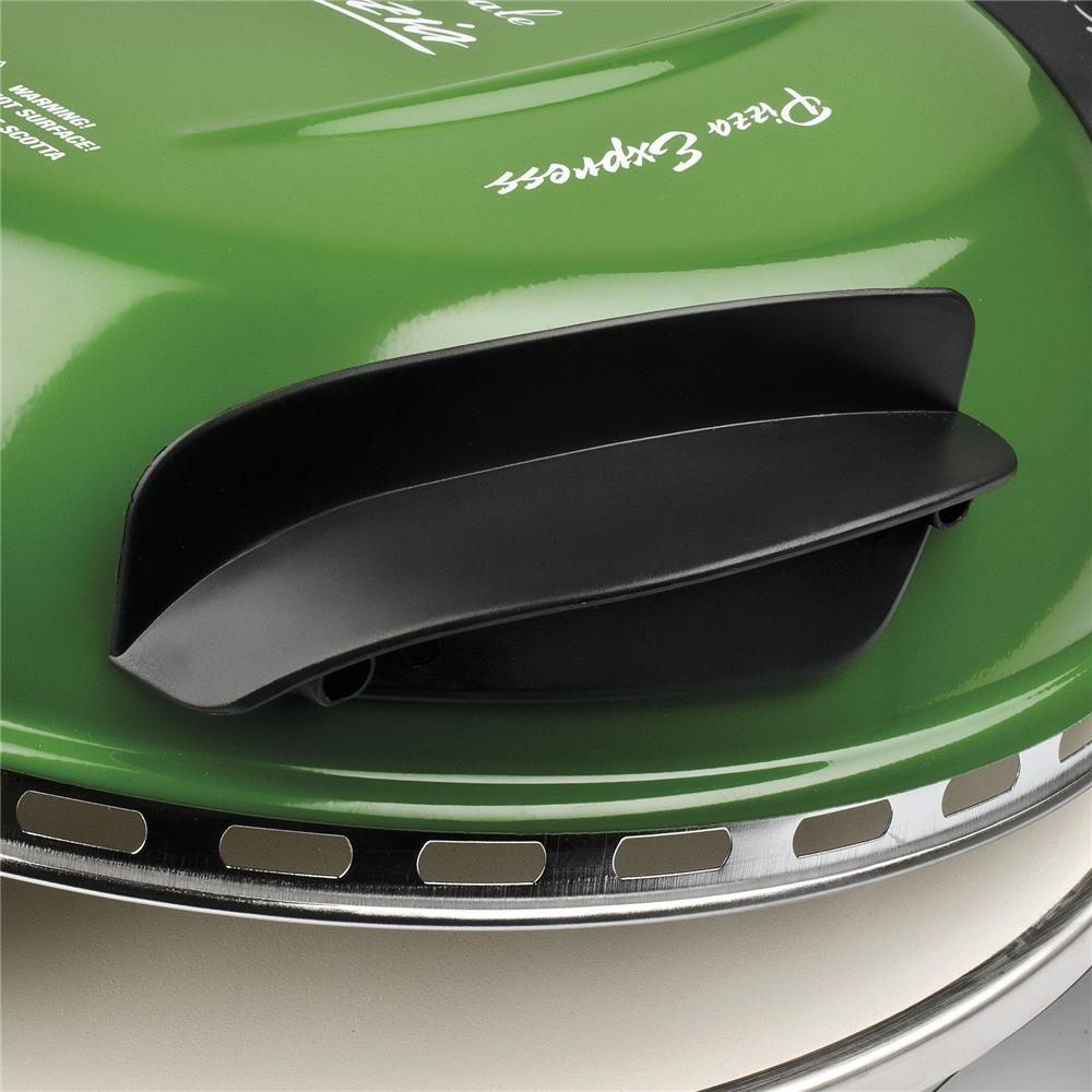 G3Ferrari elektrischer Pizzaofen Delizia 1200 W für Pizza Ø 31cm grün Pizzamaker mit feuerfestem Naturstein