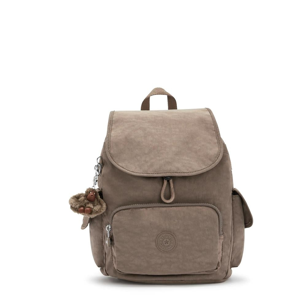 Kipling CITY PACK S, kleiner Rucksack, True Beige (beige), Damenrucksack mit vielen Fächern