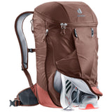 deuter Rotsoord 25+5, Fahrradrucksack, raisin-caspia (braun), 30L, mit Laptopfach