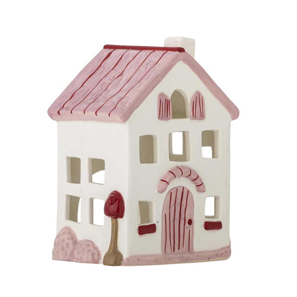 Bloomingville Shirly Teelichthalter Haus Bunt Steingut Weihnachtsdeko