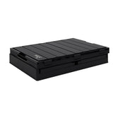 NILS CAMP faltbare Campingbox mit Tischfunktion 50L in Schwarz - stabile Reisebox