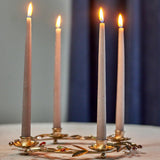 Bloomingville Shankar Adventskerzenständer Gold Metall Adventskranz 31 cm