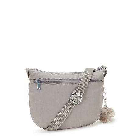 Kipling ARTO S, Kleine Umhängetasche, Grey Gris (grau), Schultertasche mit Reißverschluss