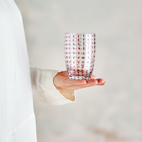 Bloomingville Brinley Trinkglas aus Glas in Braun 350 ml – 4er Set für Küche und Tischdeko