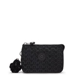 Kipling CREATIVITY S, kleine Geldbörse, Signature Emb (schwarz), Portemonnaie mit Reißverschluss