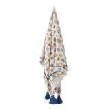 Bloomingville MINI Cherry Decke Bunt Baumwollmix 160x130cm Kinder