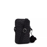 Kipling TALLY, Handytasche, Signature Emb (schwarz), Crossbody Tasche für Smartphone mit Fächern