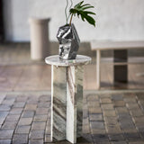 Bloomingville Jasmia Beistelltisch natur - Marmor Design Tisch skulptural für Wohnzimmer & Sofa