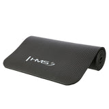Yogamatte 183 x 61 x 1,2 cm Fitnessmatte Schwarz Gymnastikmatte rutschfest | HMS YM07